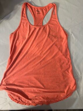 Reebok Women's Coral-Orange Racerback Tank
